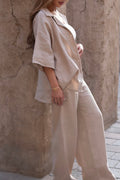 Oat Linen Two-Piece