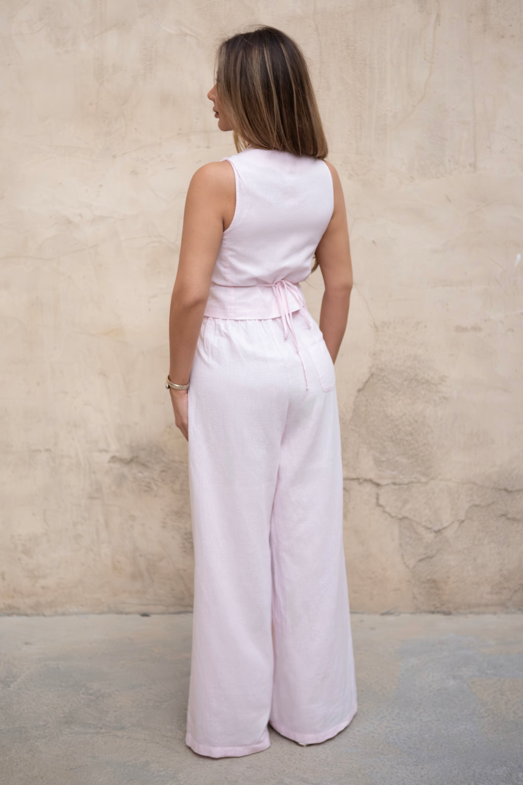 Blush Ella Linen Two-Piece