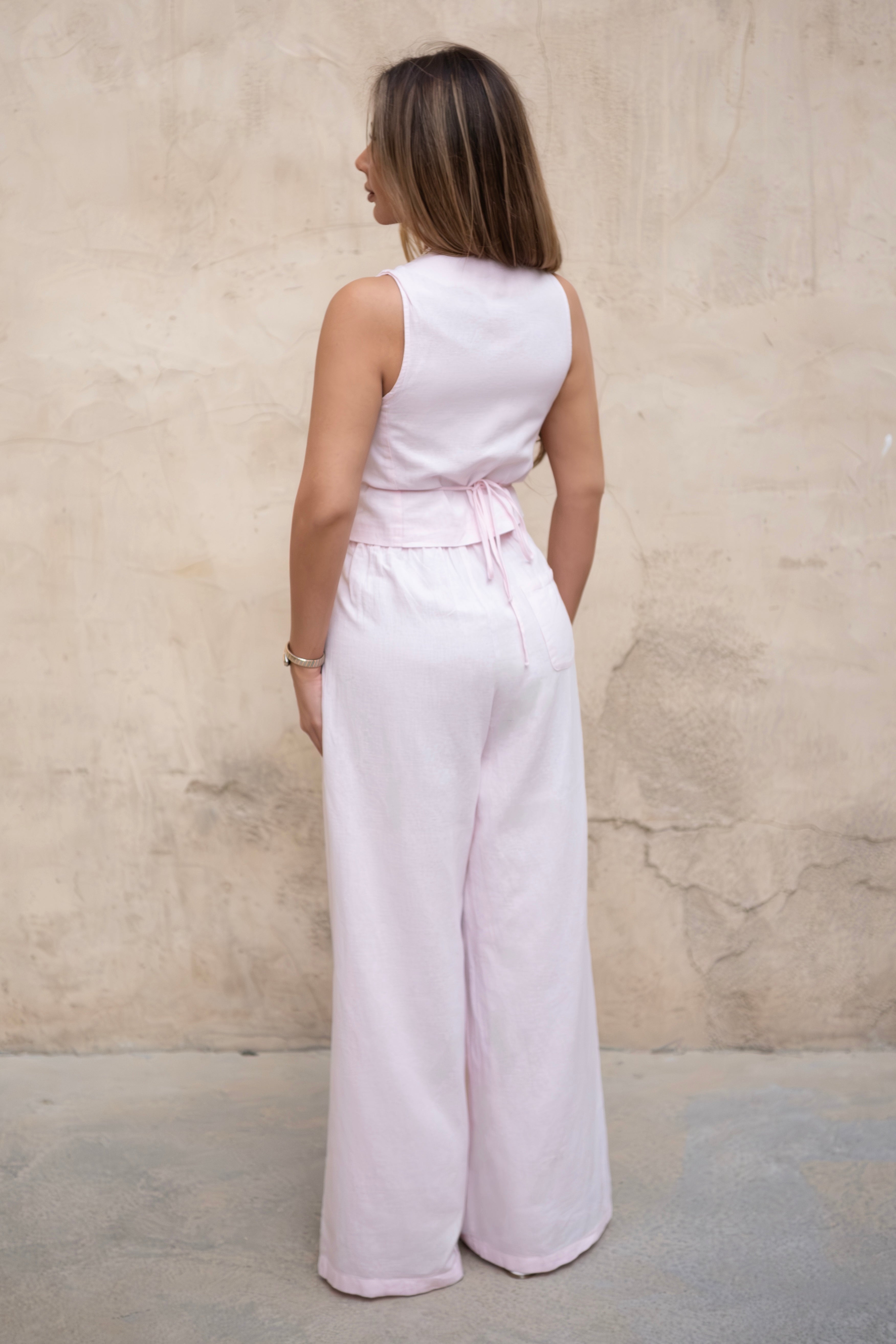 Blush Ella Linen Two-Piece