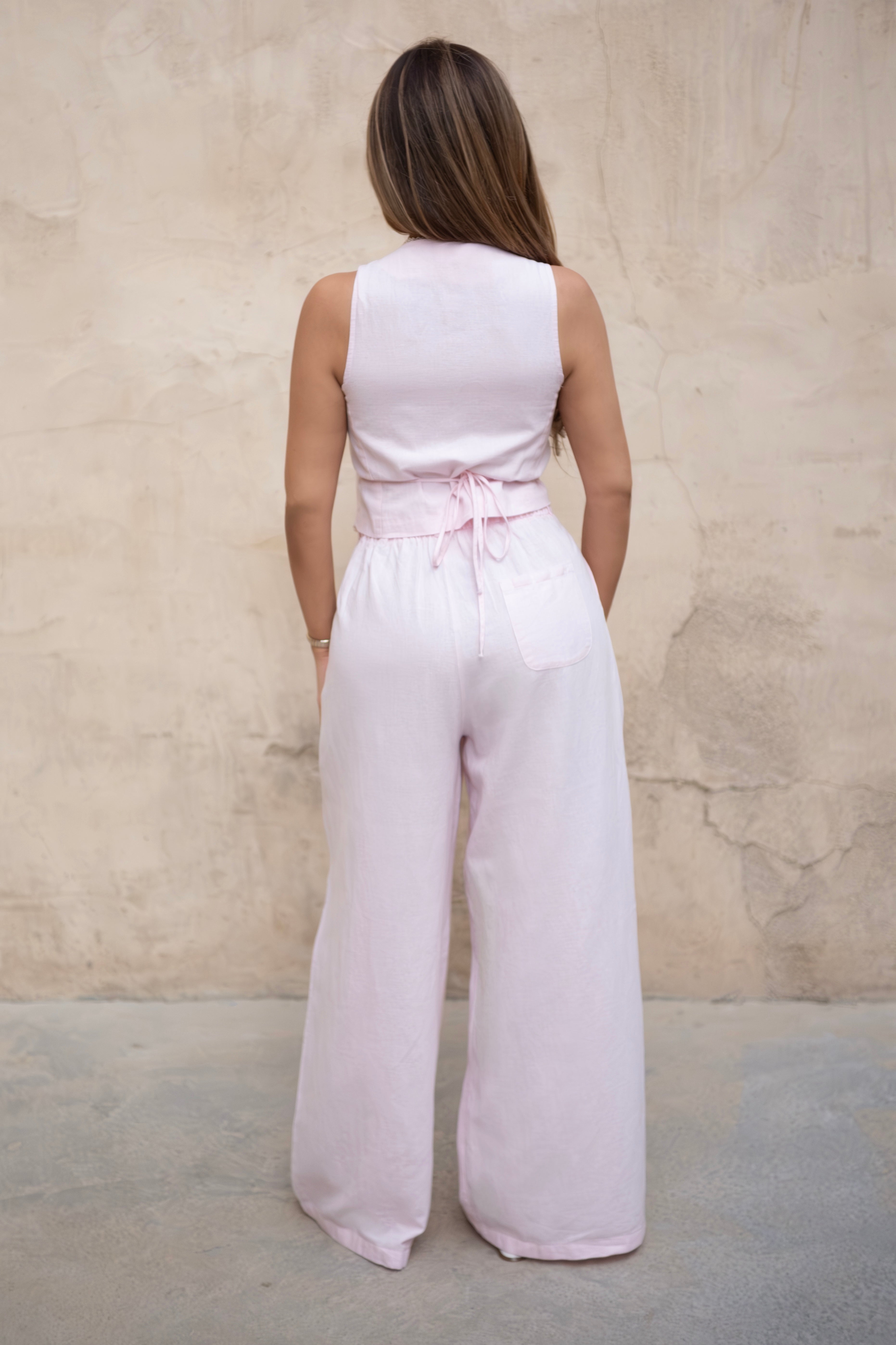 Blush Ella Linen Two-Piece